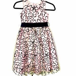 Ceci Kid Pink & Black Dress Size 5-6